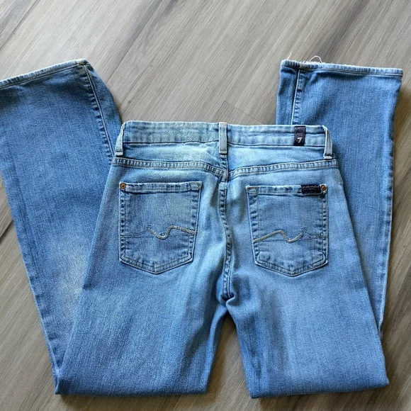 7 For All Mankind Kimmie Blue Jeans - Picture 6 of 7